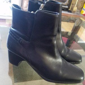 Cole Haan Black Leather Ankle Boots